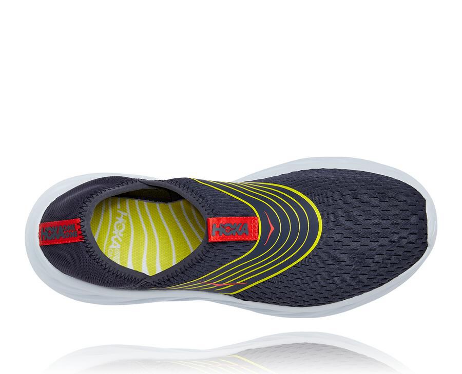 Hoka One One Mens Sandals - ORA Recovery - Navy/White - ODHR68097
